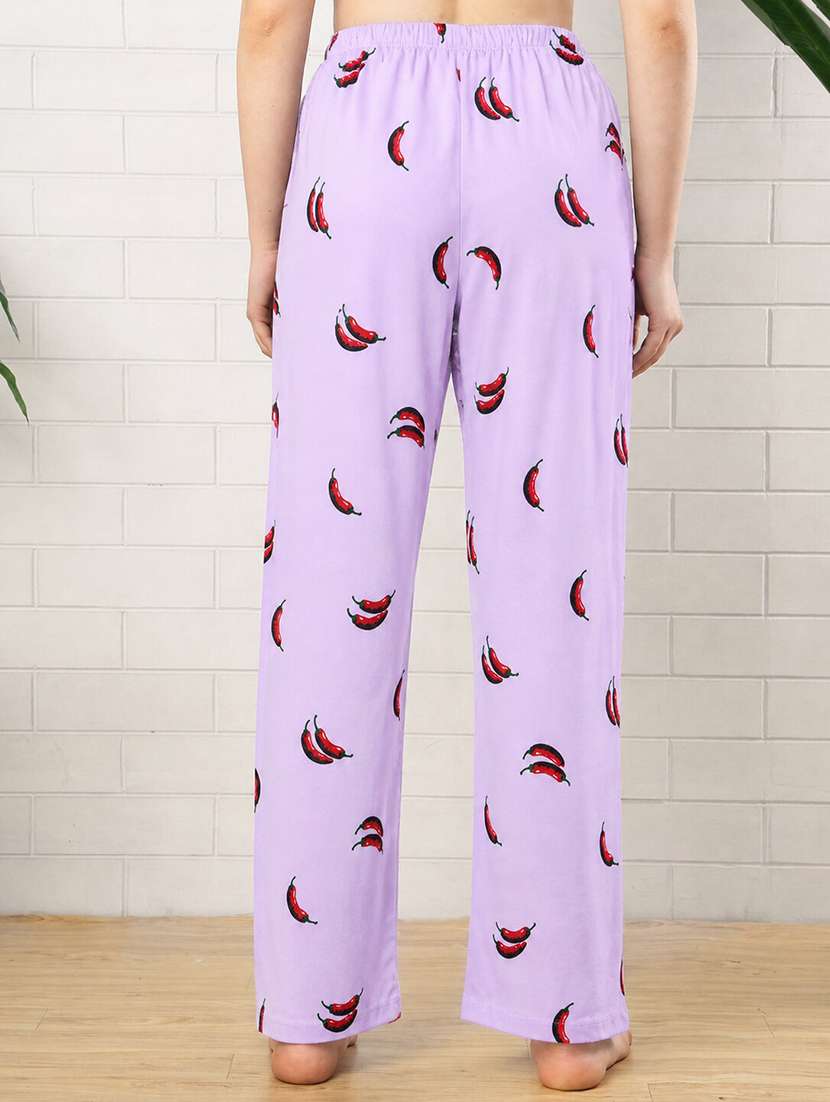 women printed mid rise pajama - 22519044 -  Standard Image - 3