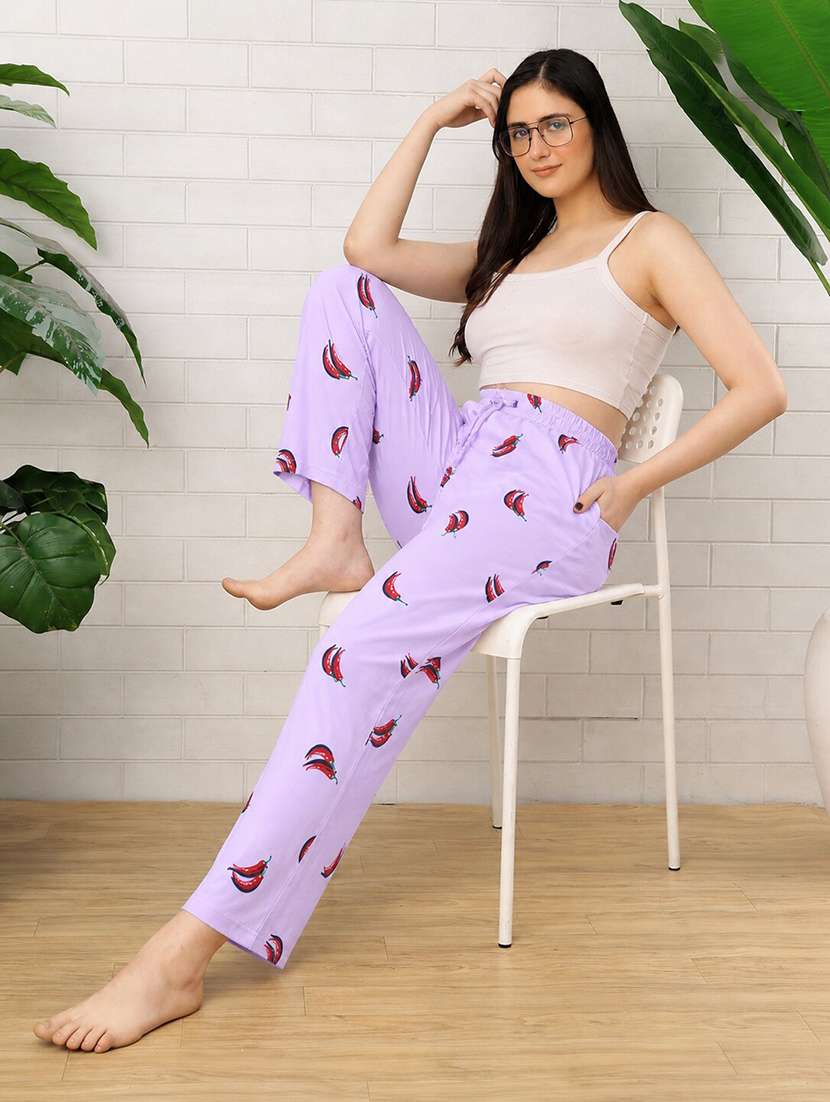 women printed mid rise pajama - 22519044 -  Standard Image - 5
