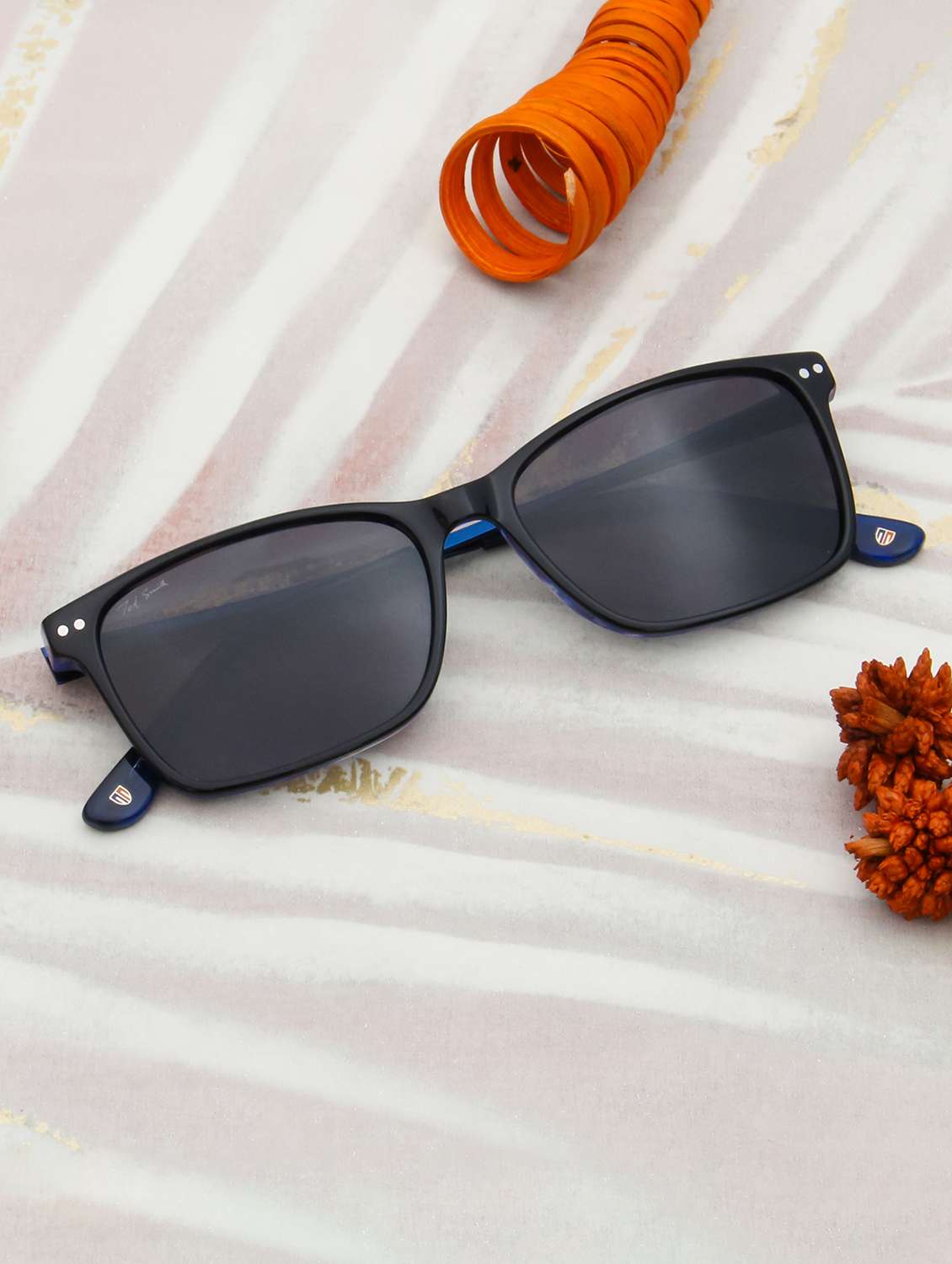 ted smith unisex wayfarer sunglasses with uv protected lens