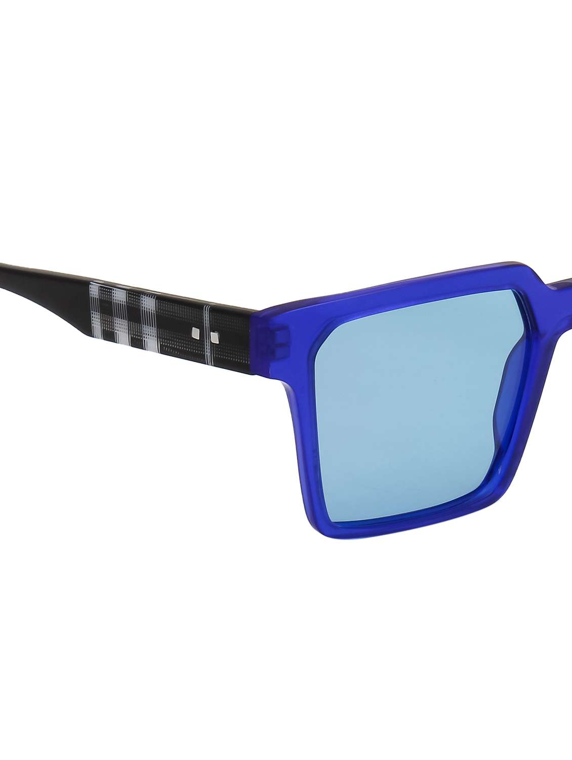 ted smith unisex blue aesthetic square premium acetate sunglasses with polarised lens - 22519065 -  Standard Image - 5