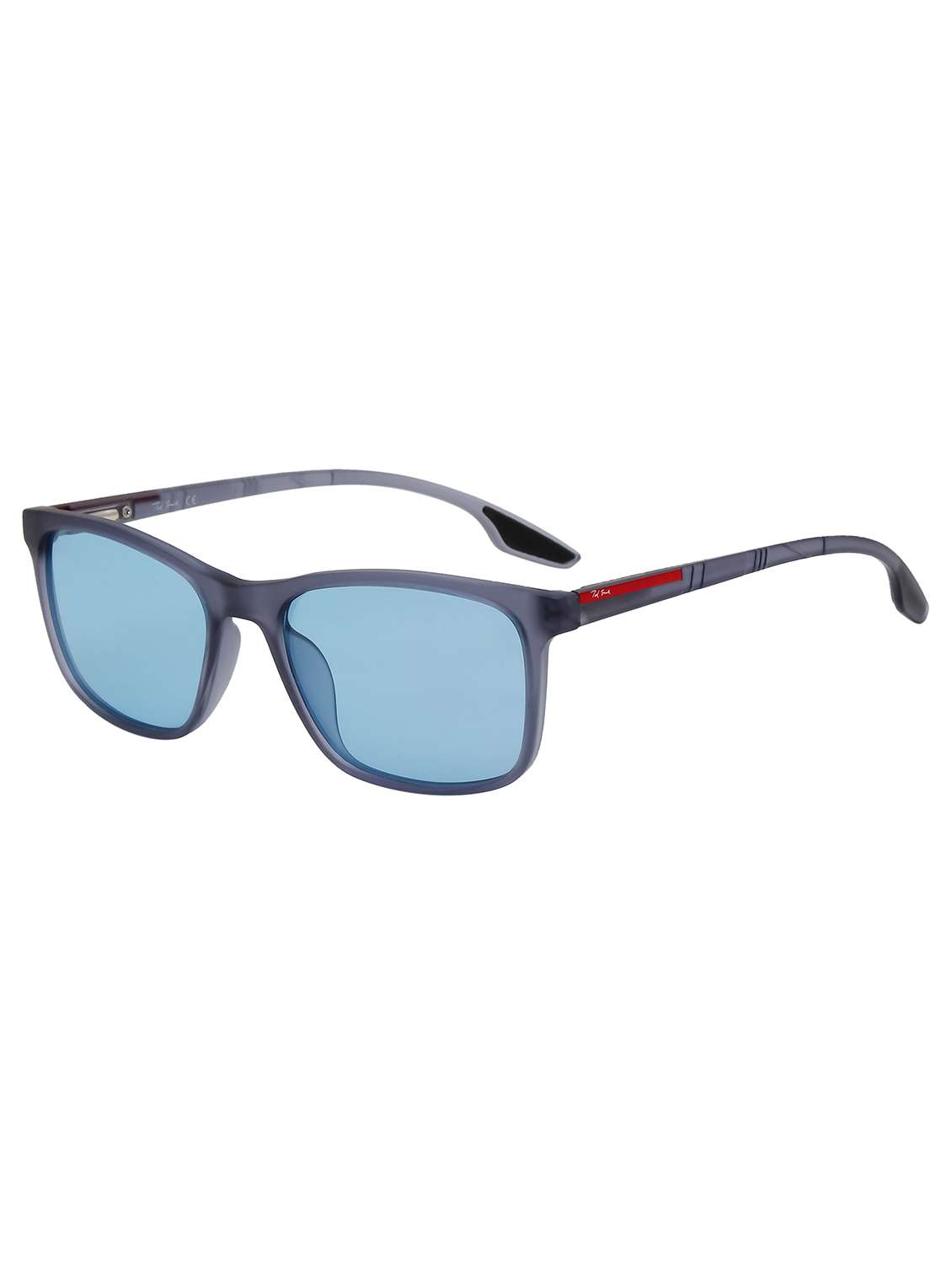 ted smith unisex blue wayfarer sports brat sunglasses with polarised lens - 22519072 -  Standard Image - 3