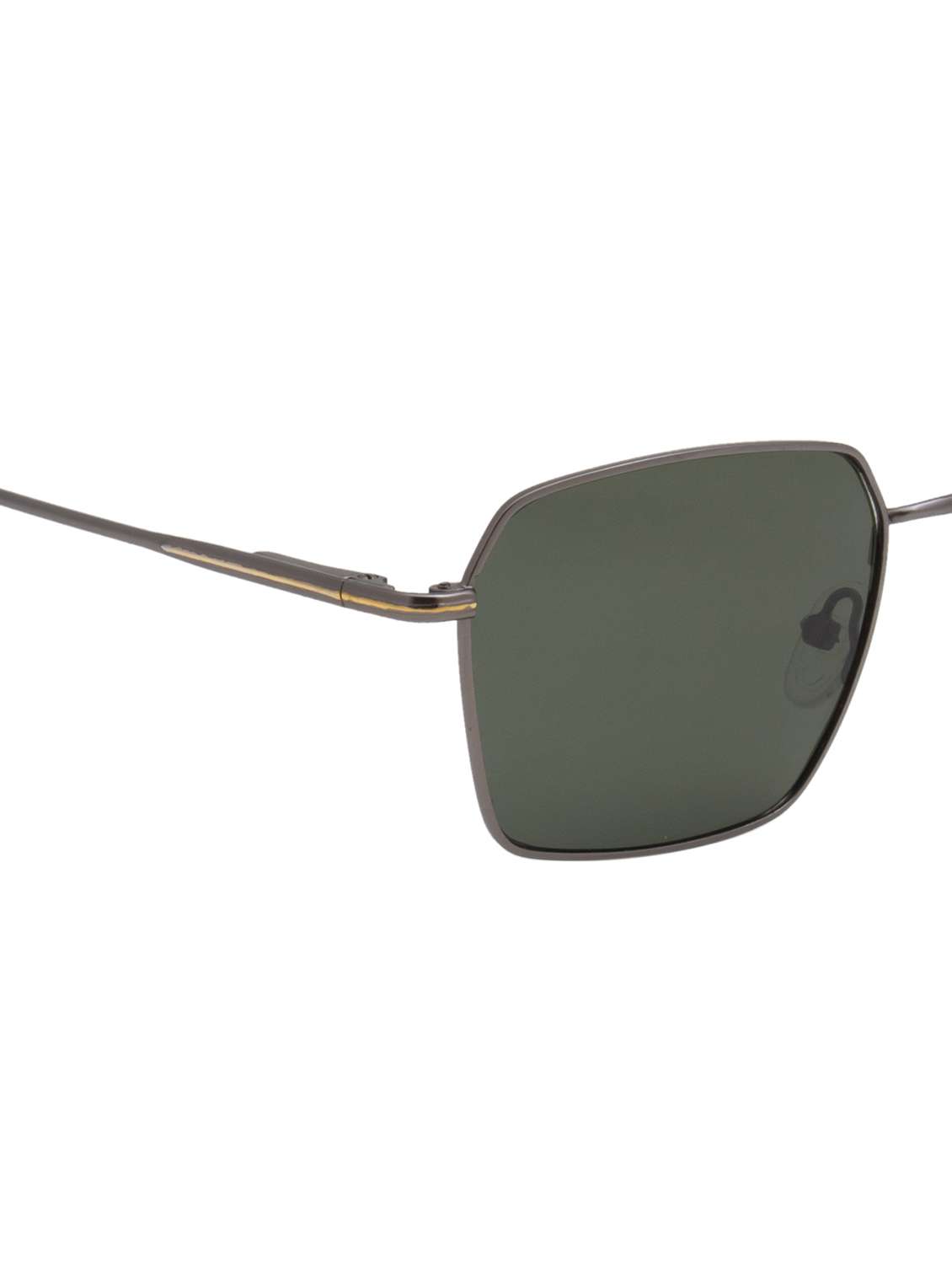 ted smith unisex gun-green metal square sunglasses with polarised lens - 22519076 -  Standard Image - 5