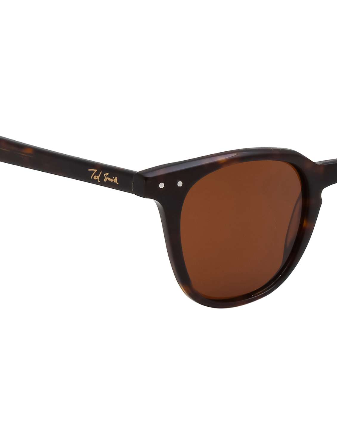 ted smith unisex brown wayfarer luxury acetate sunglasses for with polarised lens - 22519084 -  Standard Image - 5