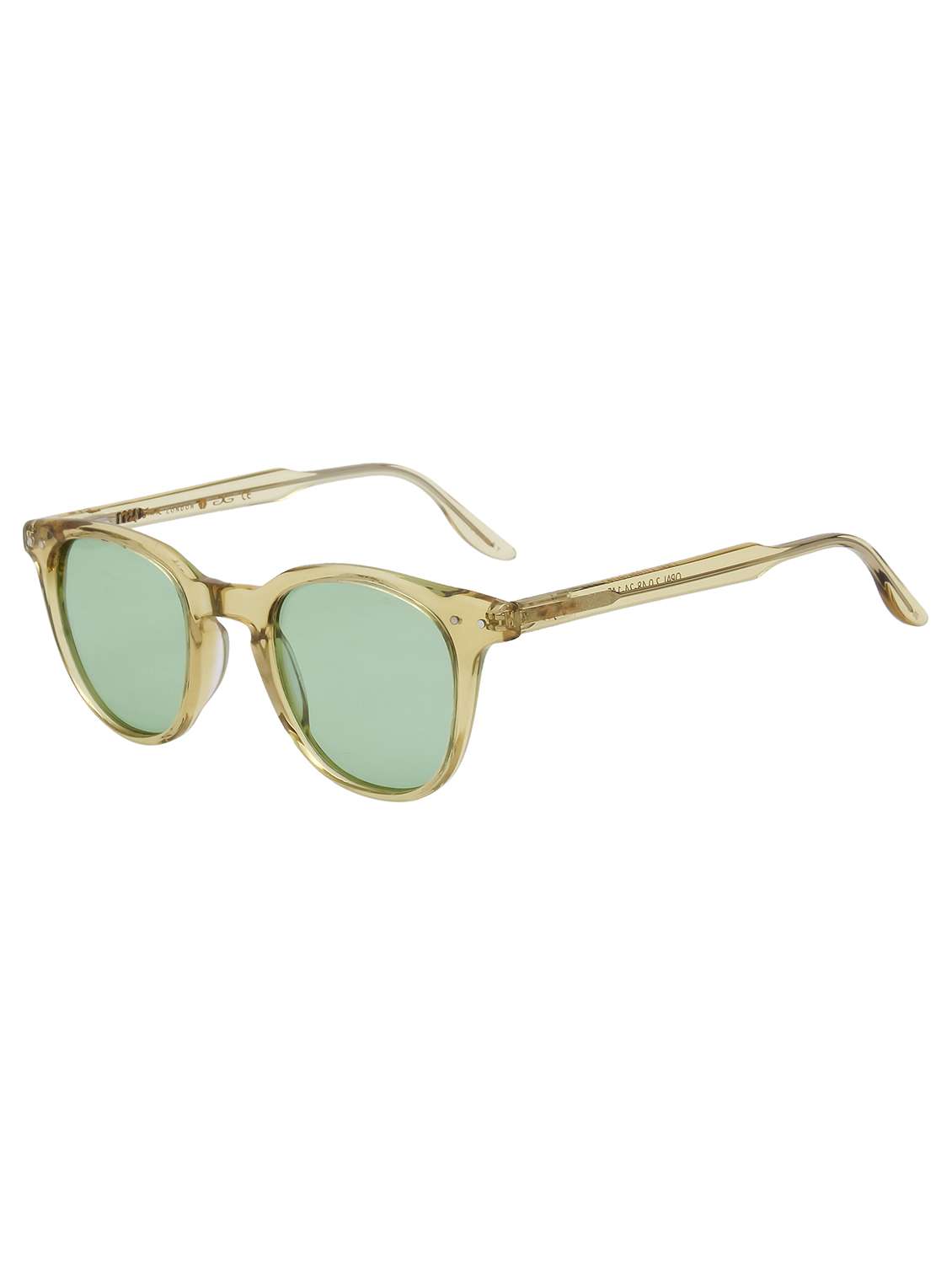 ted smith unisex green wayfarer polarised lens acetate sunglasses - 22519085 -  Standard Image - 3