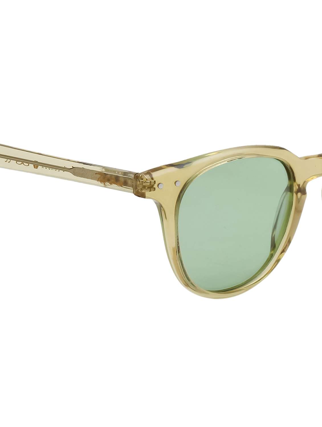 ted smith unisex green wayfarer polarised lens acetate sunglasses - 22519085 -  Standard Image - 5