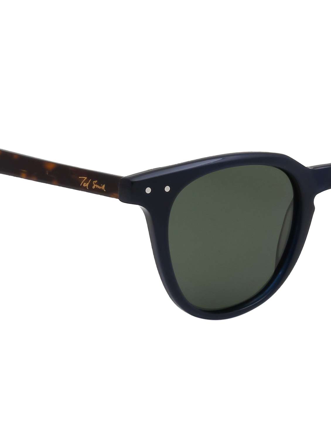 ted smith unisex aesthetic black-green wayfarer luxury acetate sunglasses with polarised lens - 22519087 -  Standard Image - 5