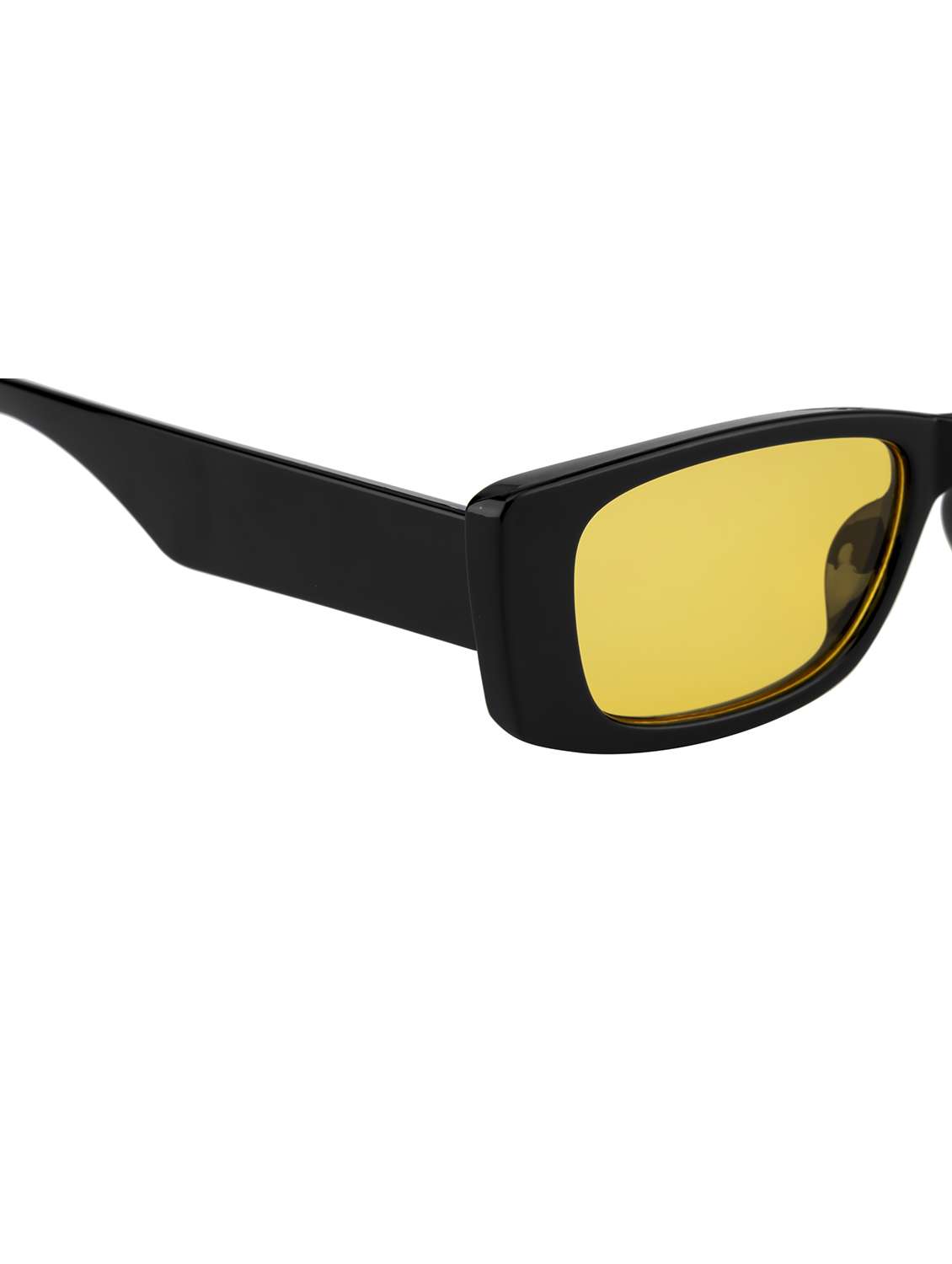 ted smith yellow lens & black rectangle sunglasses with uv protected lens - 22519093 -  Standard Image - 5