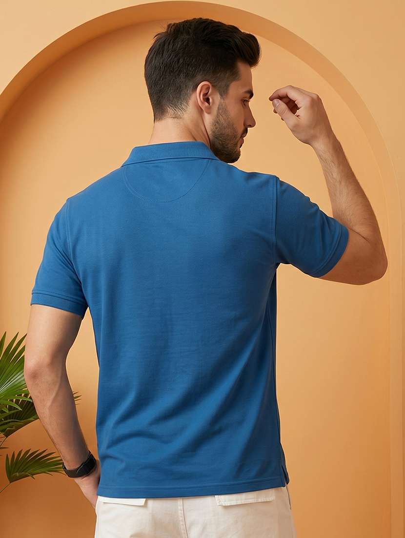 men solid short sleeve regular fit polo t-shirt - 22520662 -  Standard Image - 3
