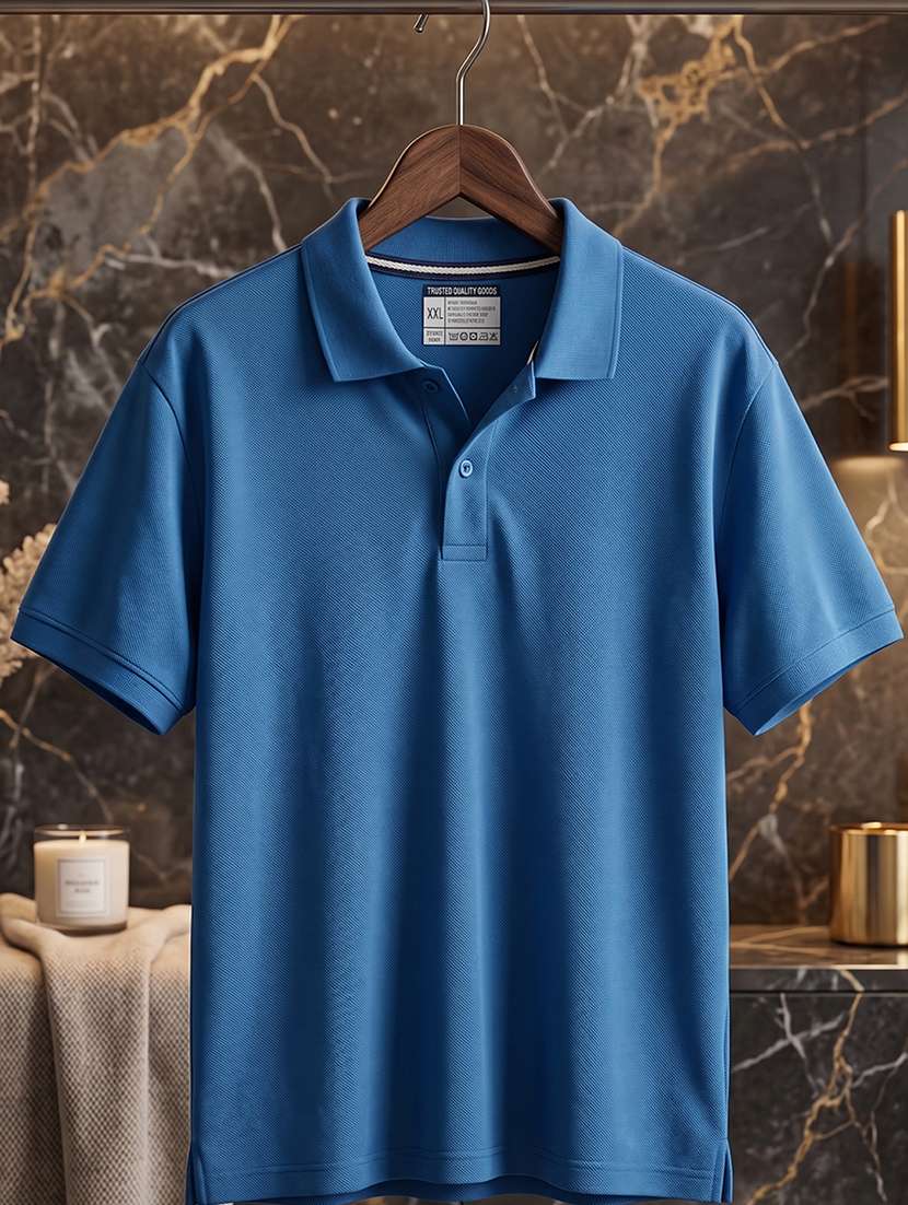 women solid short sleeves oversized polo t-shirt - 22520701 -  Standard Image - 3