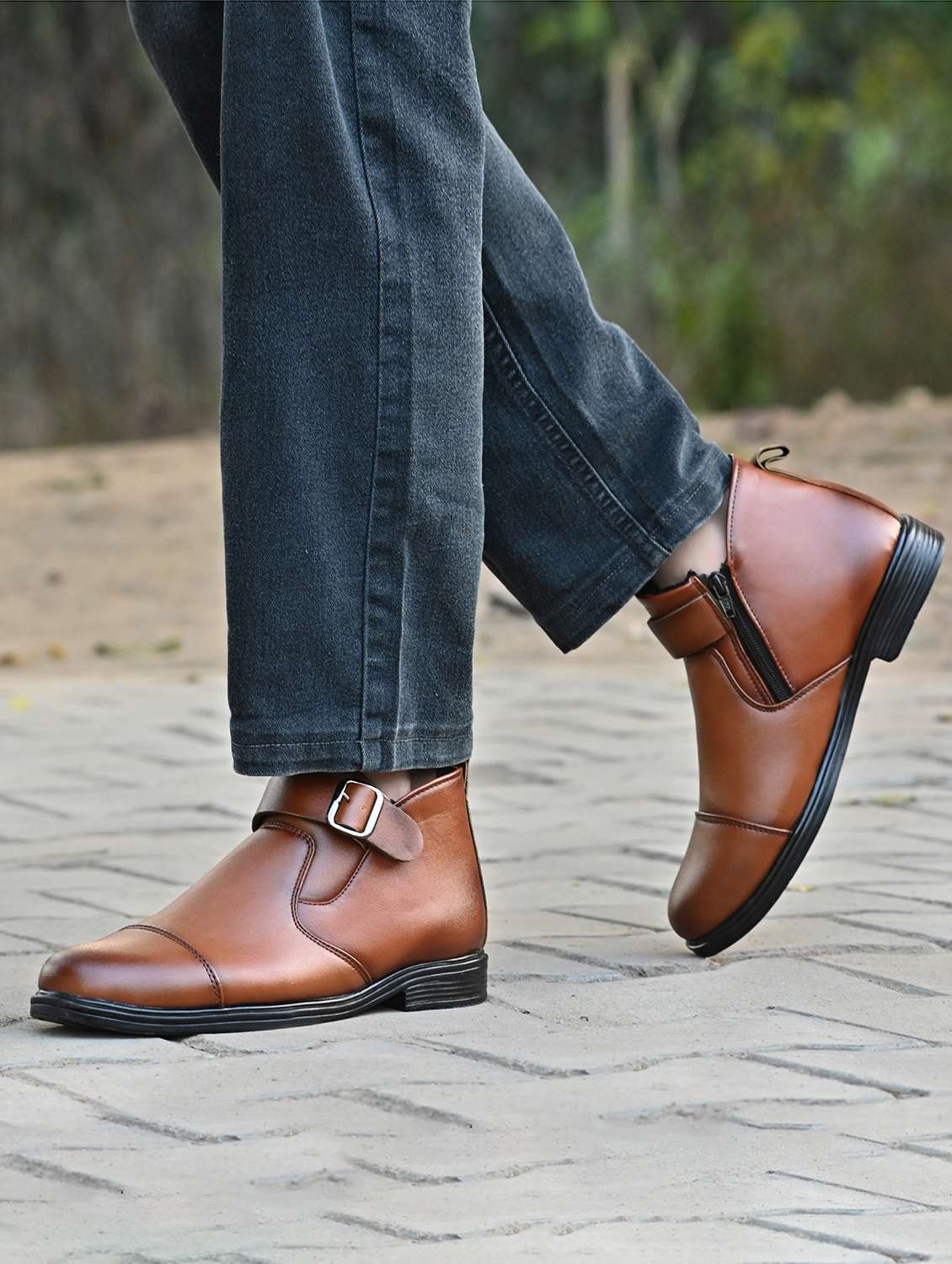 men tan low ankle boot - 22520727 -  Standard Image - 5