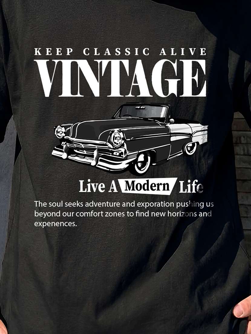 men printed short sleeve oversized t-shirt - 22520738 -  Standard Image - 3