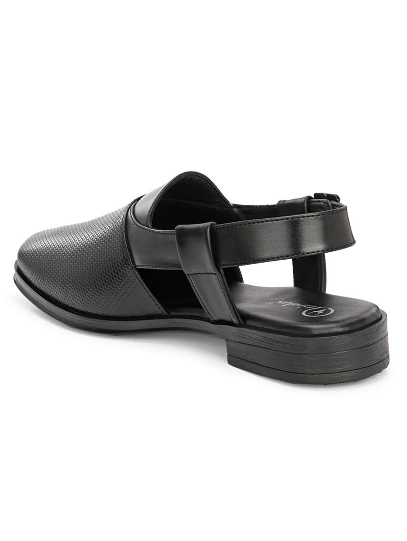 Men Solid Back Strap Sandal - 22520794 -  Standard Image - 3
