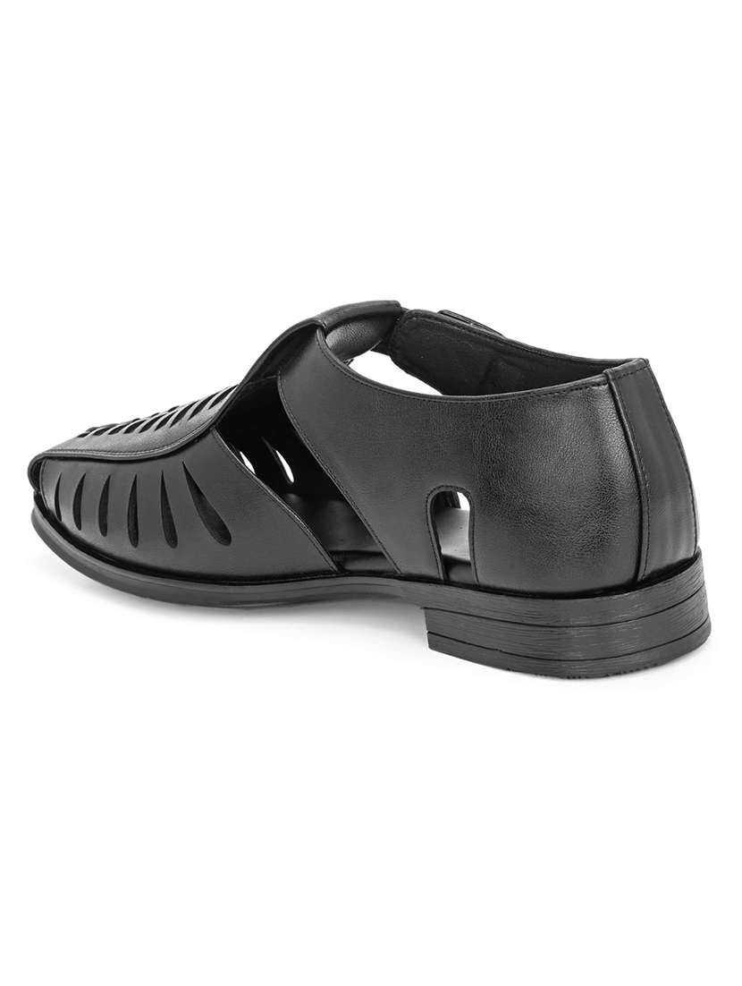 men solid close back sandal - 22520798 -  Standard Image - 3