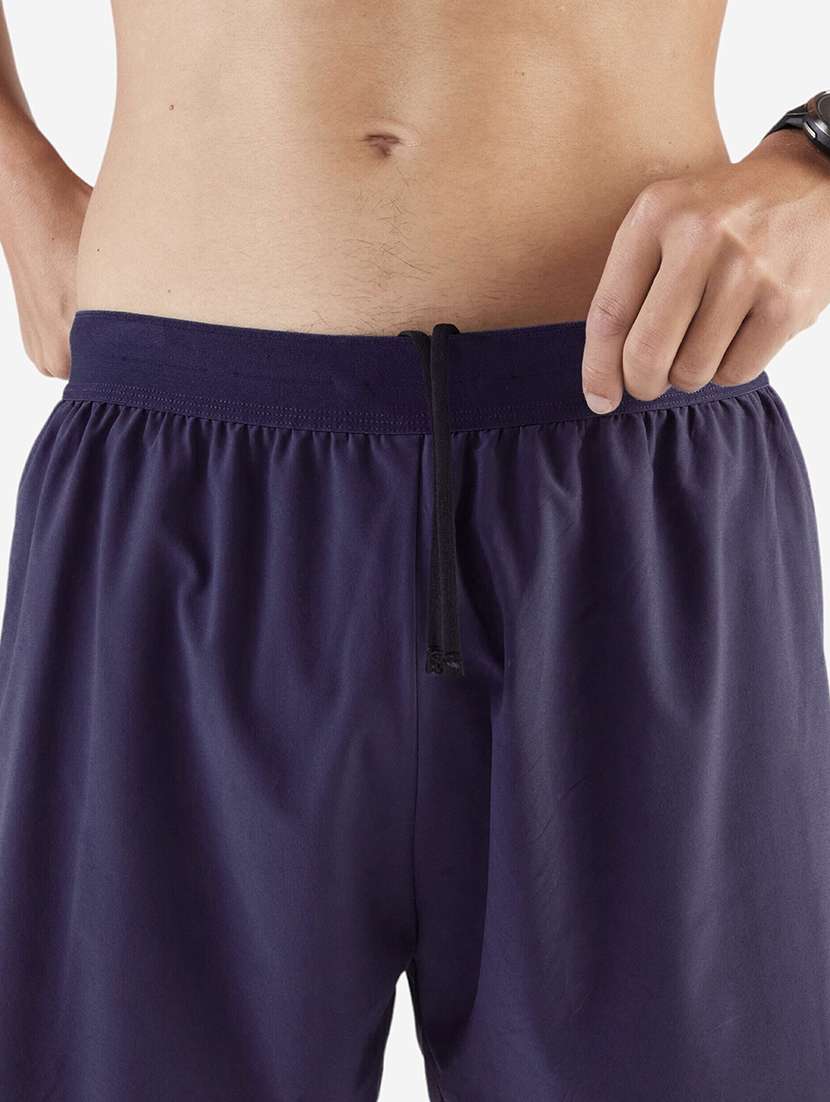 men solid mid rise regular fit sport shorts - 22520871 -  Standard Image - 3