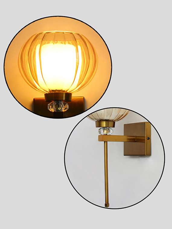decorative amber kharbuja wall sconce - 22520890 -  Standard Image - 5