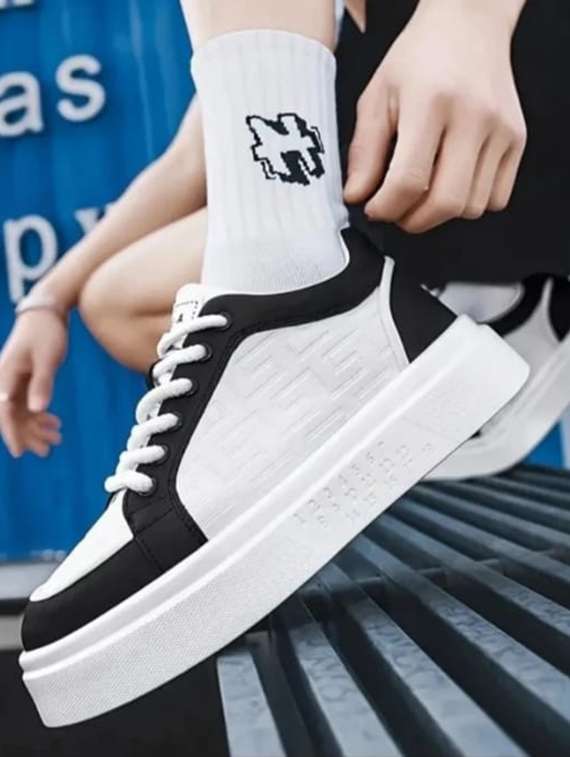 men color block lace up sneaker - 22520896 -  Standard Image - 3