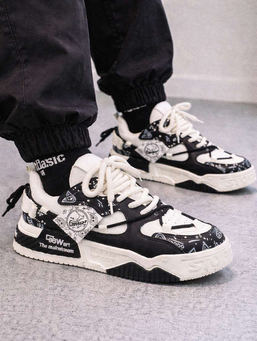 men color block lace up sneaker - 22520898 -  Standard Image - 3