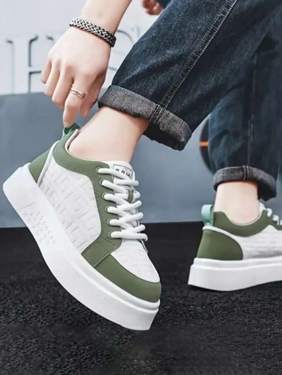 men color block lace up sneaker - 22520907 -  Standard Image - 3