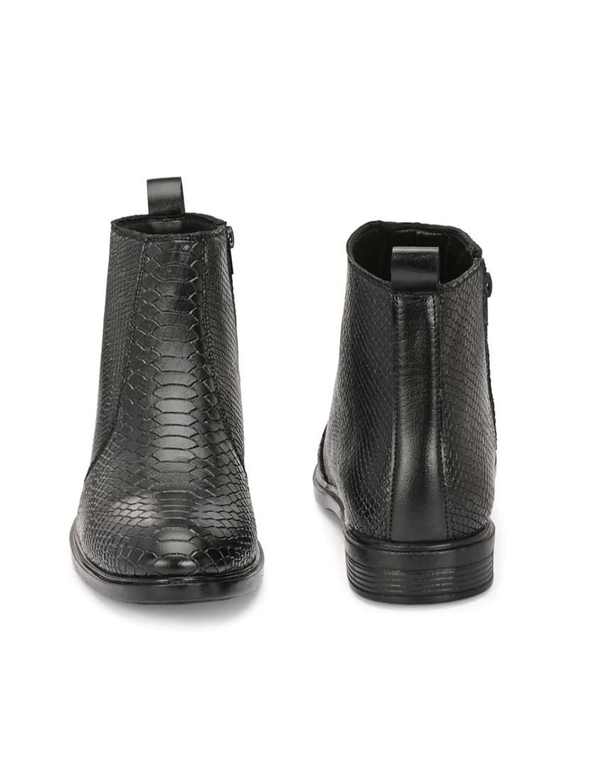 men black slip on boot - 22520912 -  Standard Image - 3
