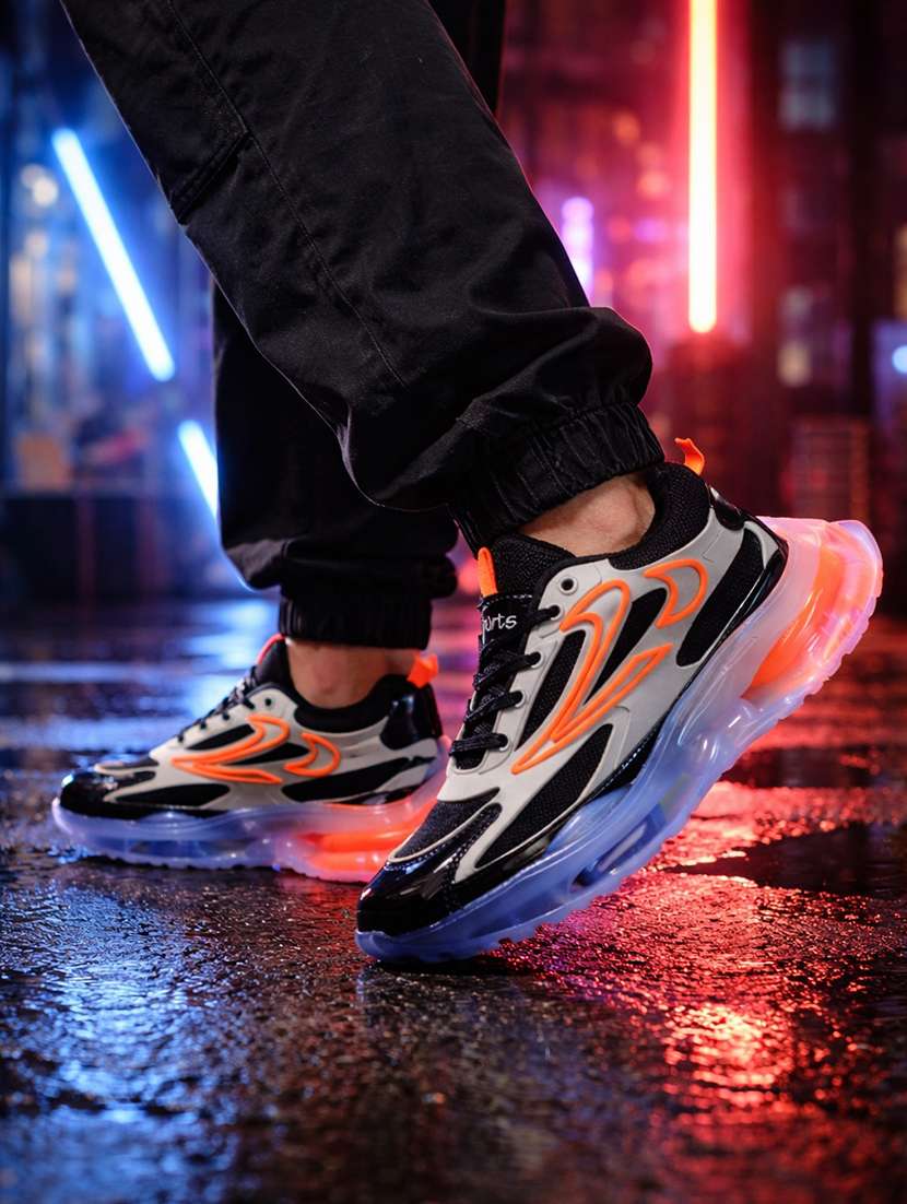 men color block lace up sport shoe - 22520913 -  Standard Image - 3