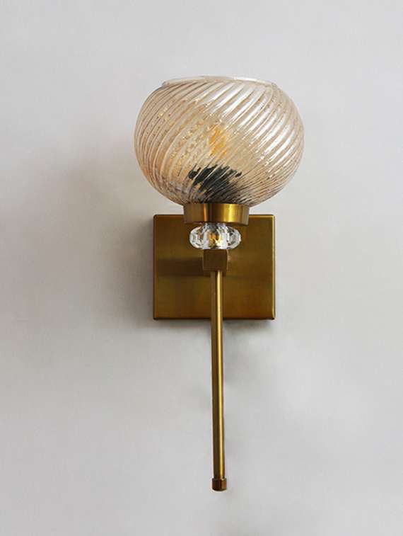 doom mf amber glass crystal wall light - 22520924 -  Standard Image - 3