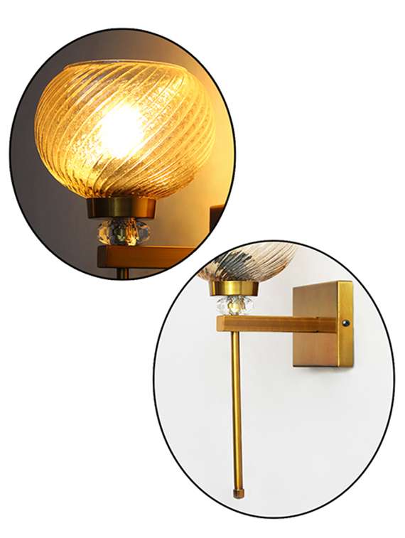 doom mf amber glass crystal wall light - 22520924 -  Standard Image - 5