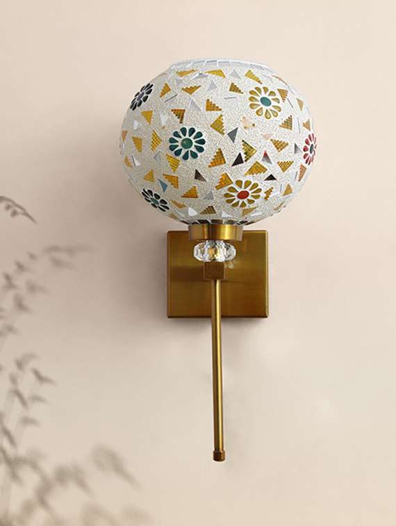 white tipni colourful glass crystal wall light - 22520927 -  Standard Image - 3