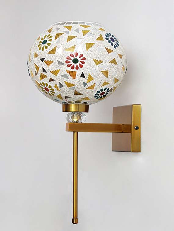 white tipni colourful glass crystal wall light - 22520927 -  Standard Image - 5