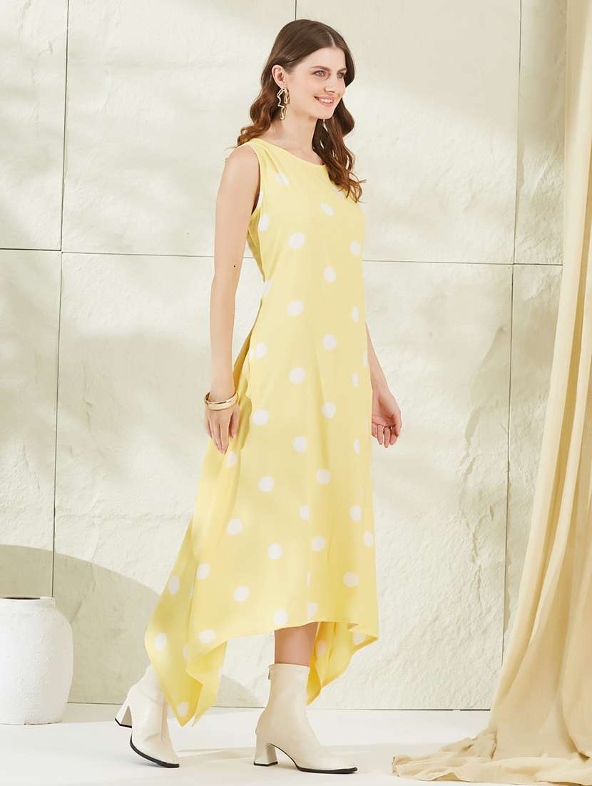Women Printed Sleeveless Asymmetric Dress - 22520941 -  Standard Image - 3