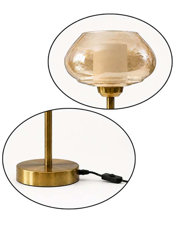 amber kachori vintage table lamp - 22520958 -  Standard Image - 5