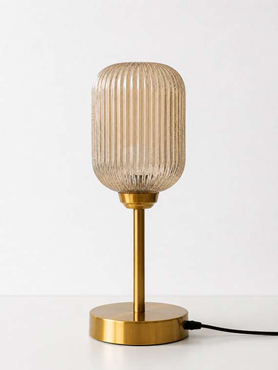 elara ribbed cylinder table lamp - 22520959 -  Standard Image - 3