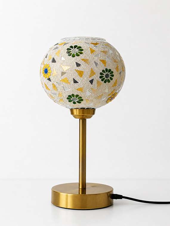 boho mosaic flower table lamp - 22520960 -  Standard Image - 3