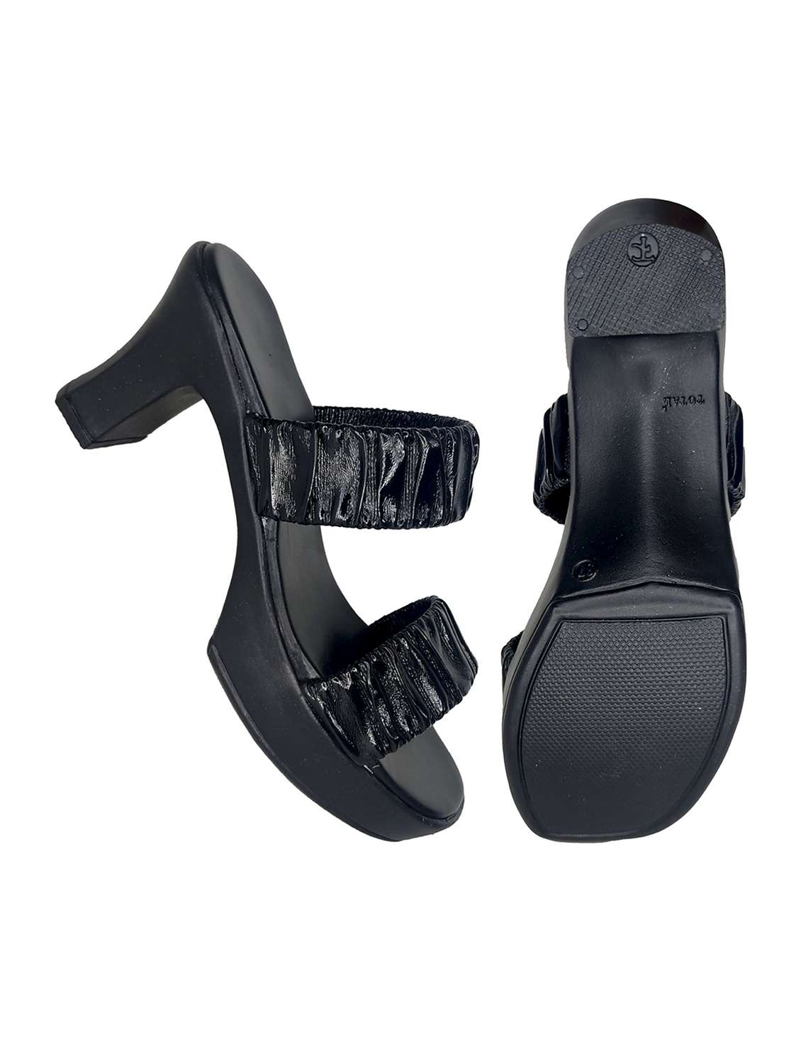 Women Textured Slip On Block Heel Sandal - 22520981 -  Standard Image - 3
