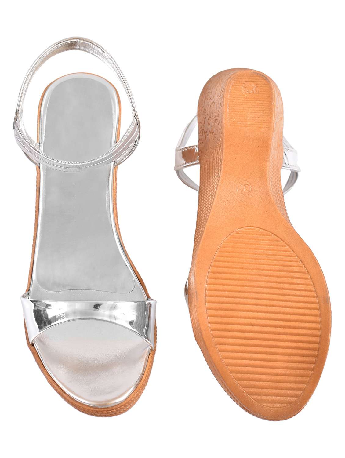 women solid ankle strap wedges - 22520986 -  Standard Image - 3
