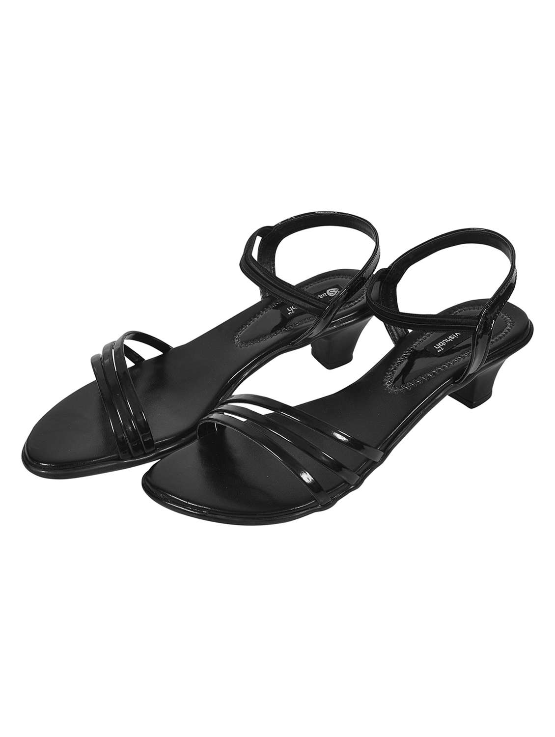 women solid ankle strap sandal
