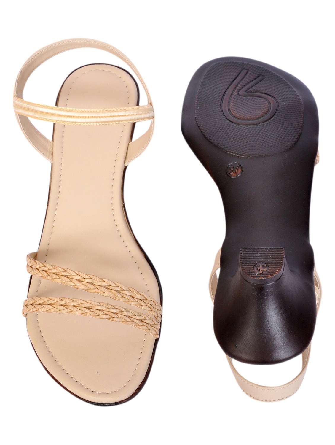 women textured ankle strap sandal - 22520995 -  Standard Image - 3