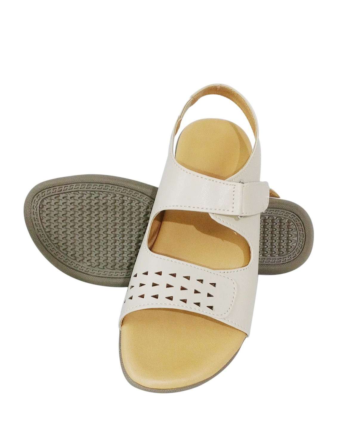women cutwork ankle strap sandal - 22521144 -  Standard Image - 3