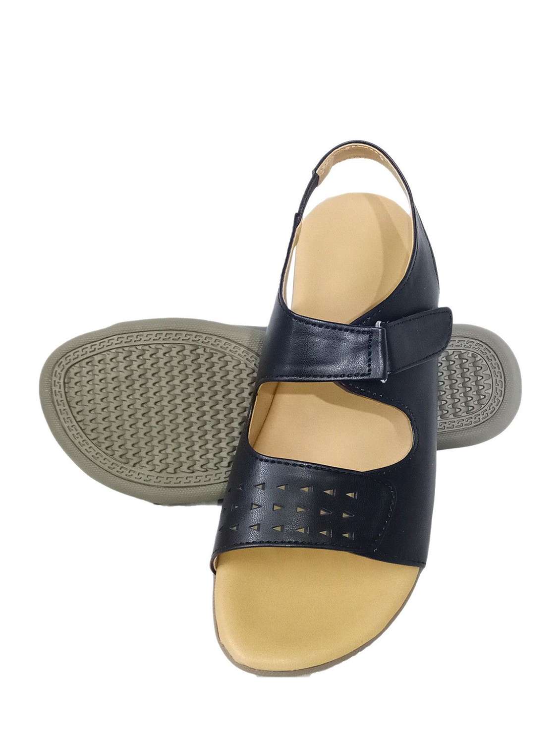 women cutwork ankle strap sandal - 22521146 -  Standard Image - 3