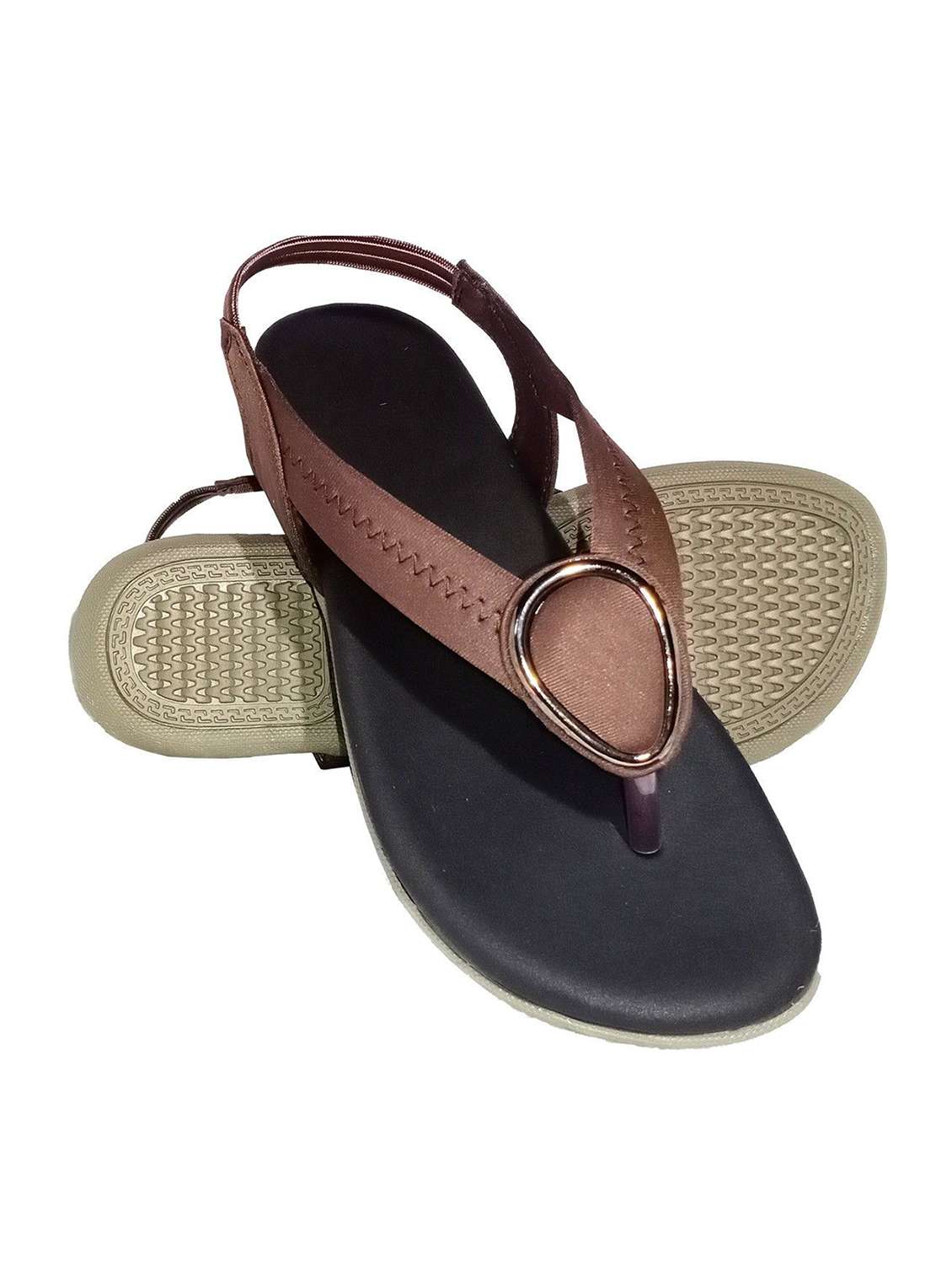 women embellished back strap sandal - 22521154 -  Standard Image - 3