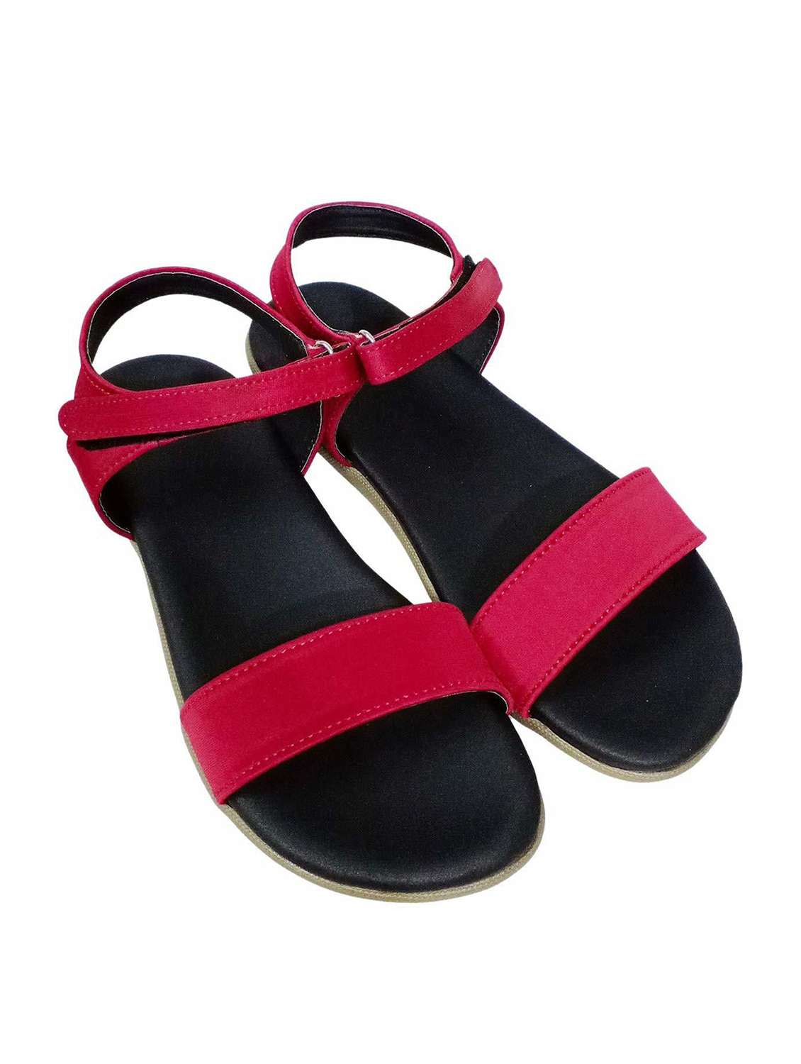 women solid ankle strap sandal