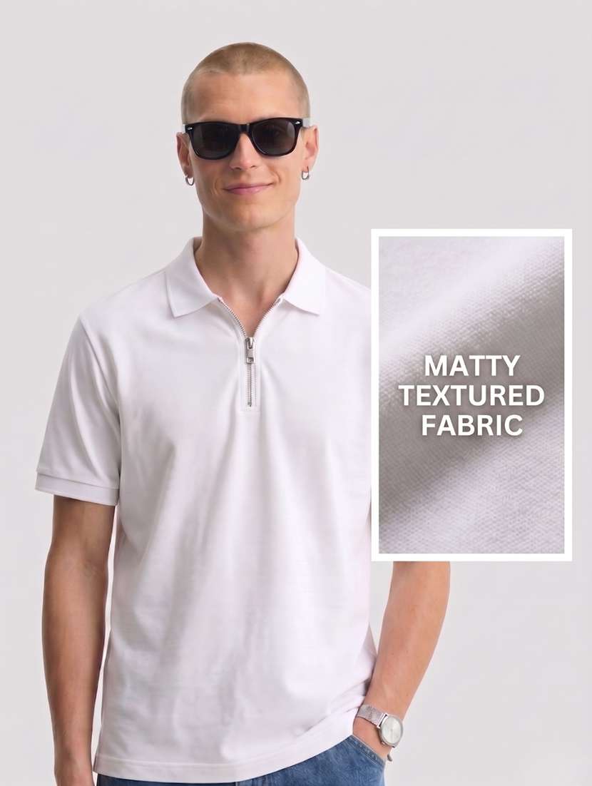 men solid short sleeve regular fit polo t-shirt - 22521340 -  Standard Image - 3
