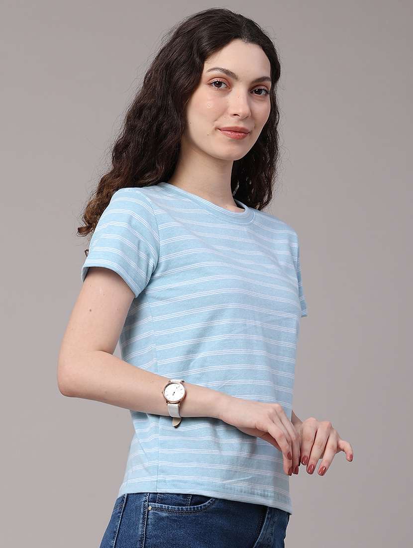 women printed round neck regular t-shirt - 22522385 -  Standard Image - 3