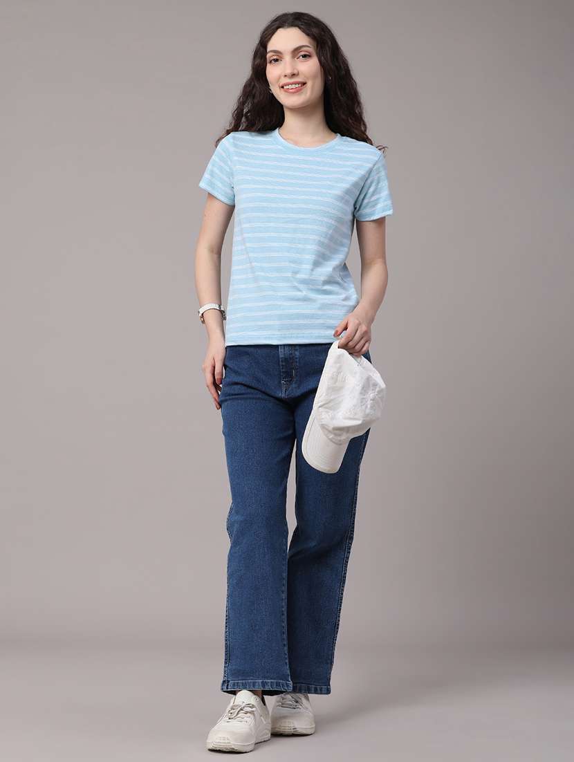 women printed round neck regular t-shirt - 22522385 -  Standard Image - 5