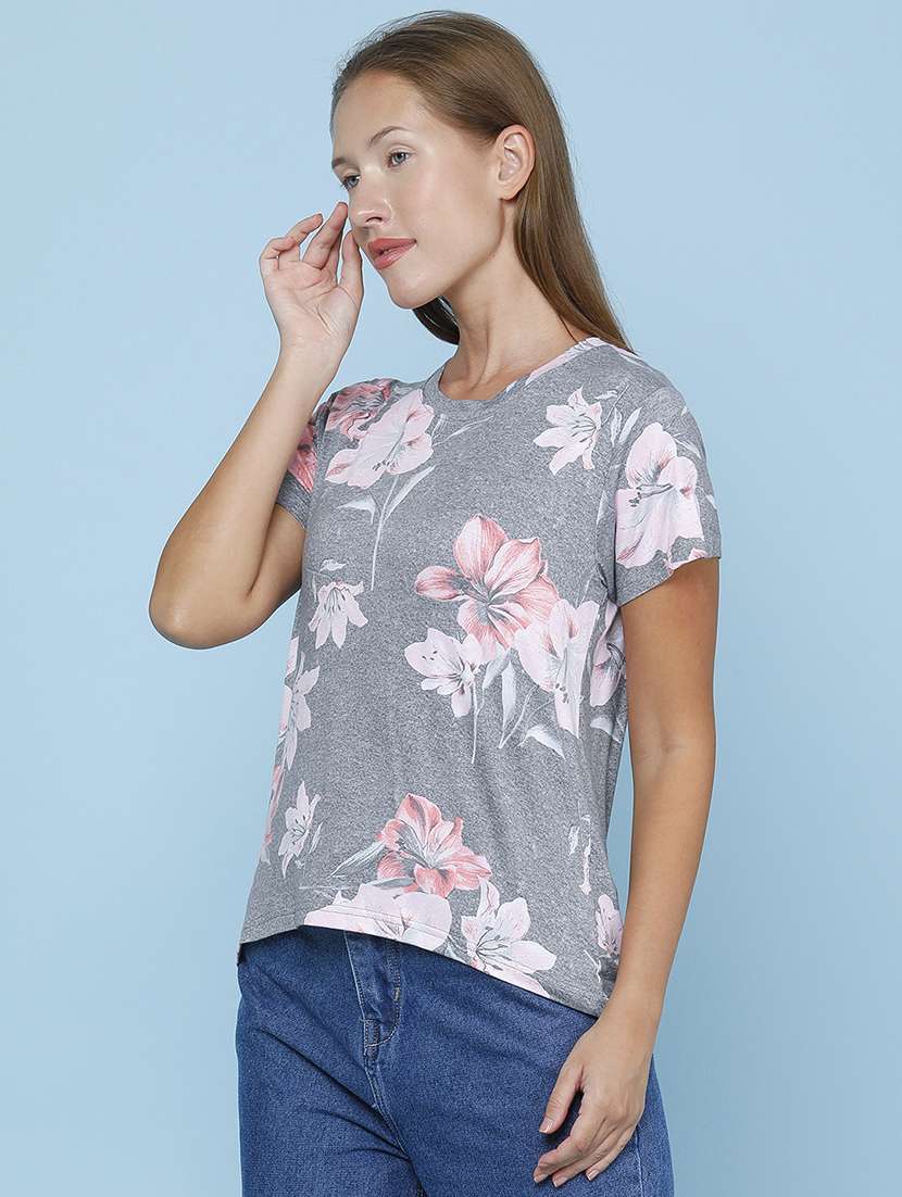 Women Printed Short Sleeve T-shirt - 22522393 -  Standard Image - 3