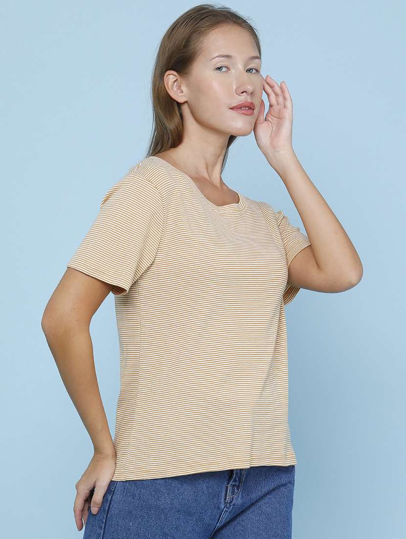 women striped short sleeve t-shirt - 22522431 -  Standard Image - 3