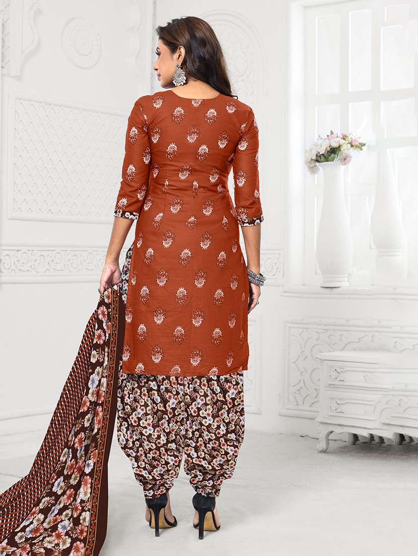 Women Printed Unstitched Suit Set - 22522565 -  Standard Image - 3