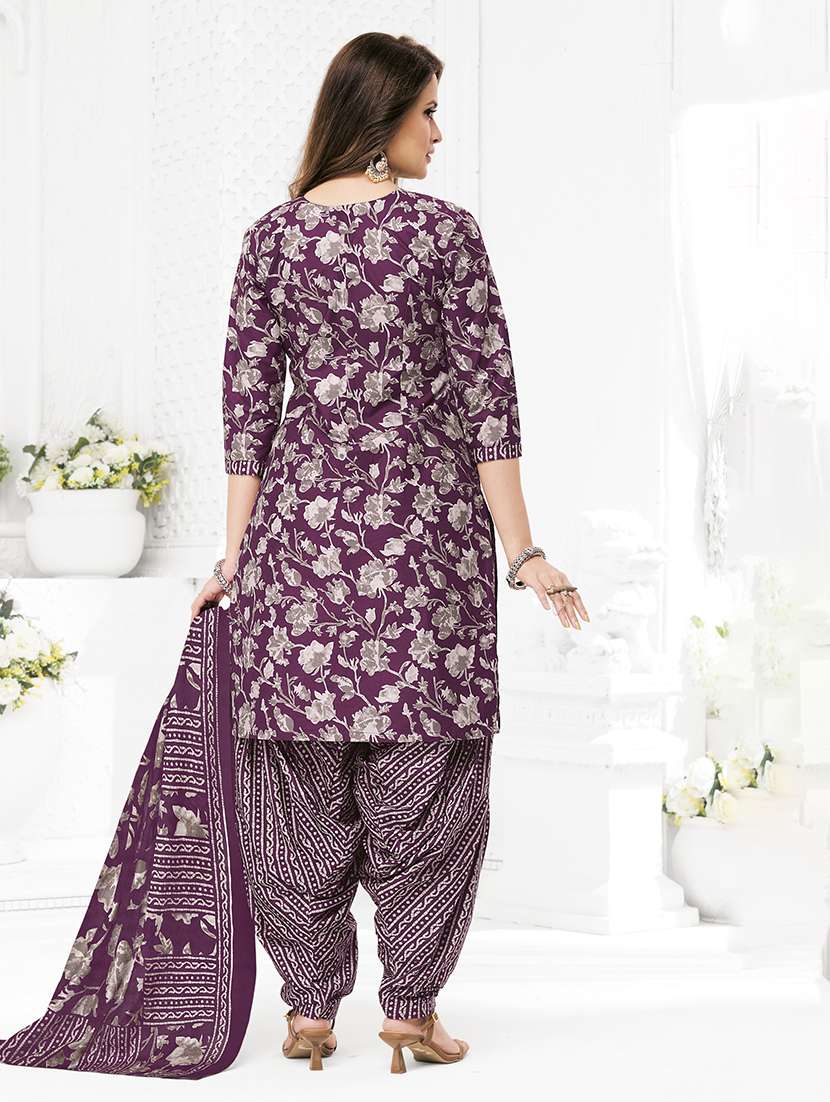 Women Printed Unstitched Suit Set - 22522569 -  Standard Image - 3