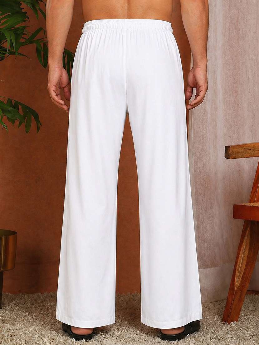 men solid mid rise relaxed fit pyjama - 22522585 -  Standard Image - 3