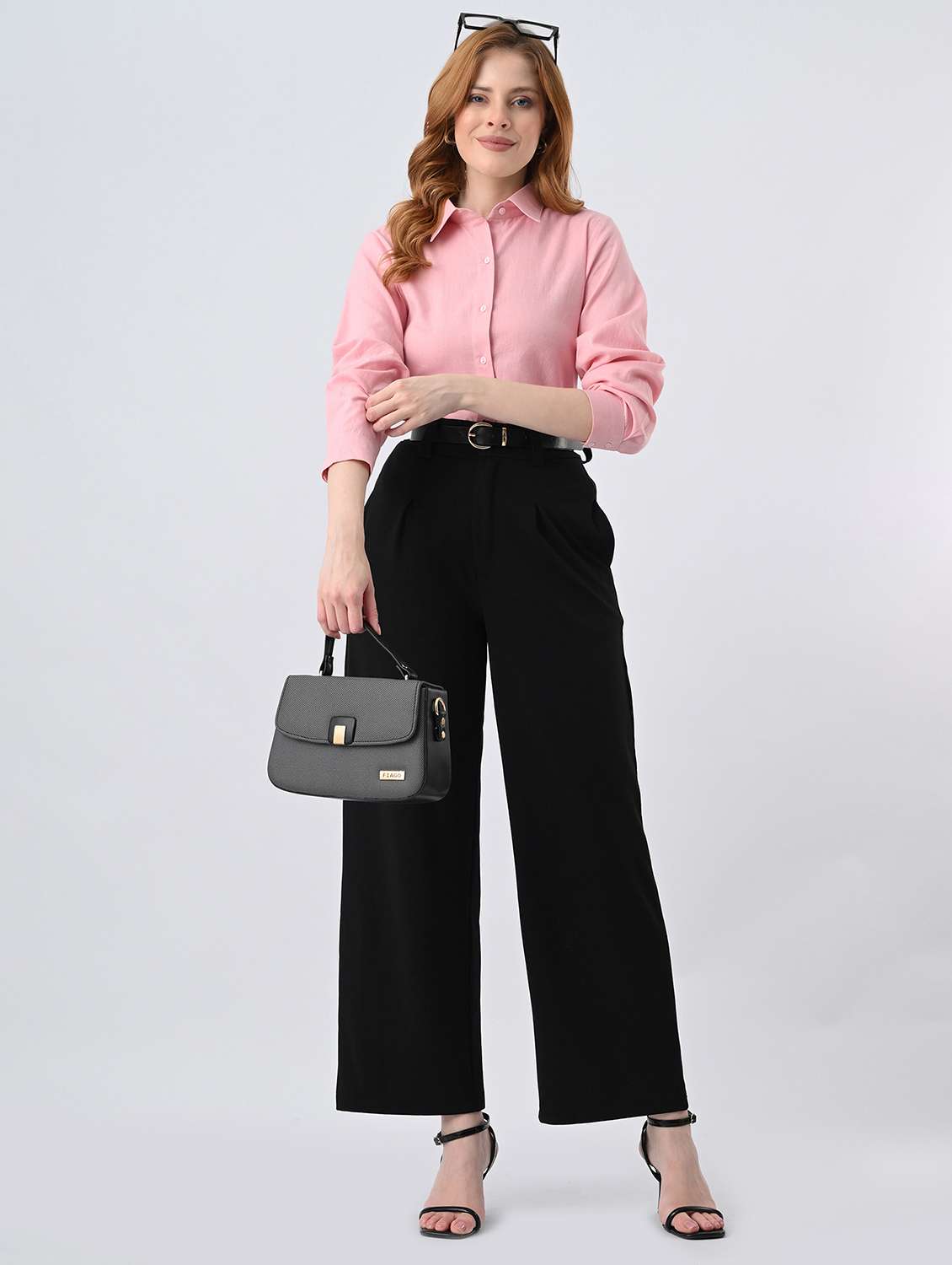 Women Solid Collared Formal Shirt - 22522611 -  Standard Image - 5