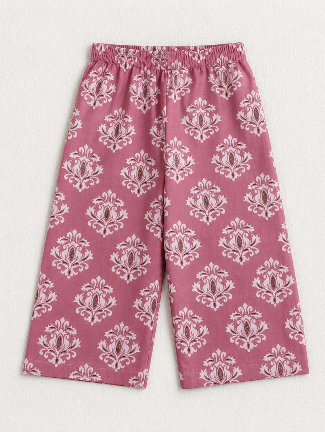 girls printed v neck top and trouser co-ord set - 22522679 -  Standard Image - 3